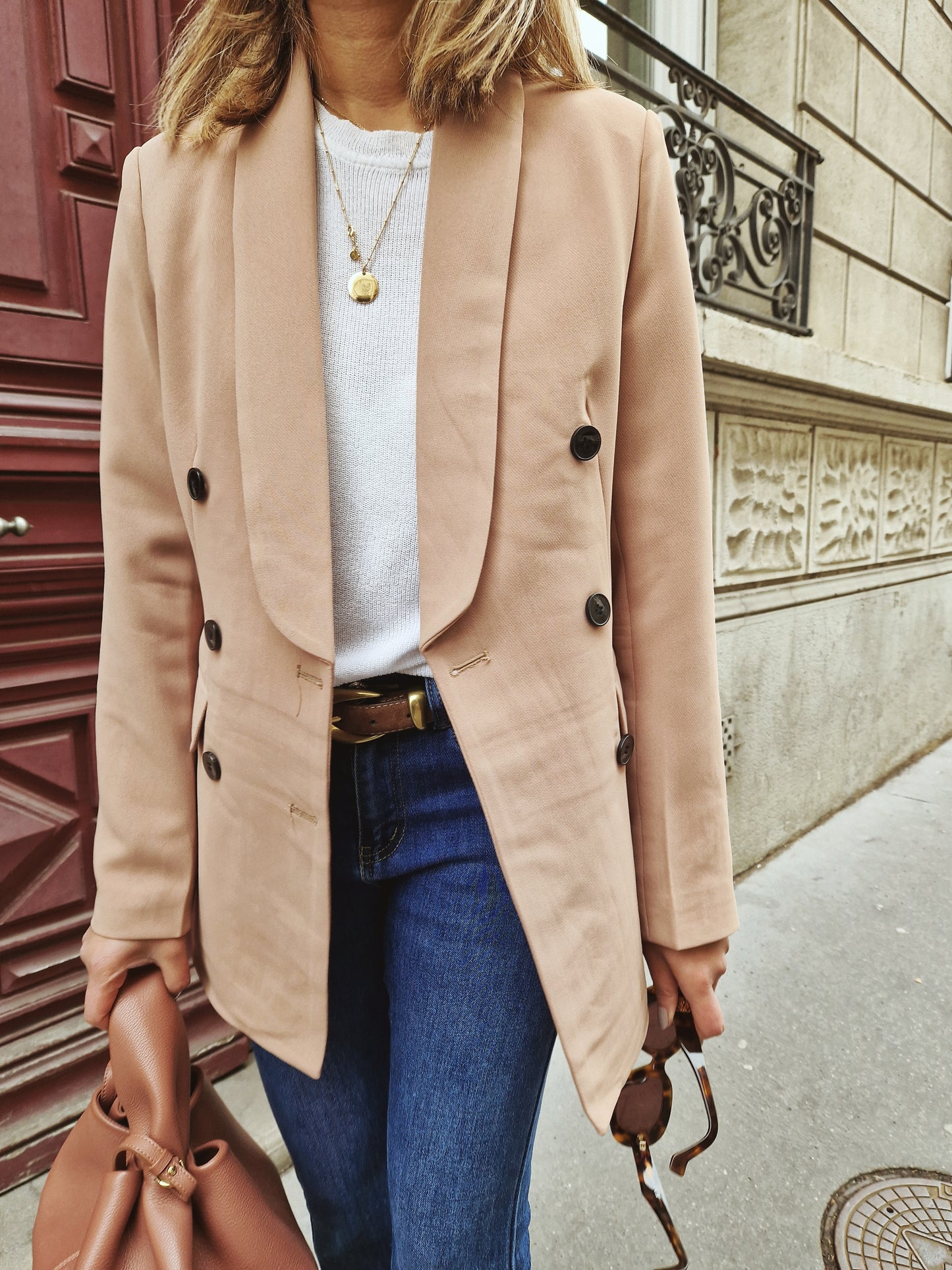 Blazer Roxanne beige foncé