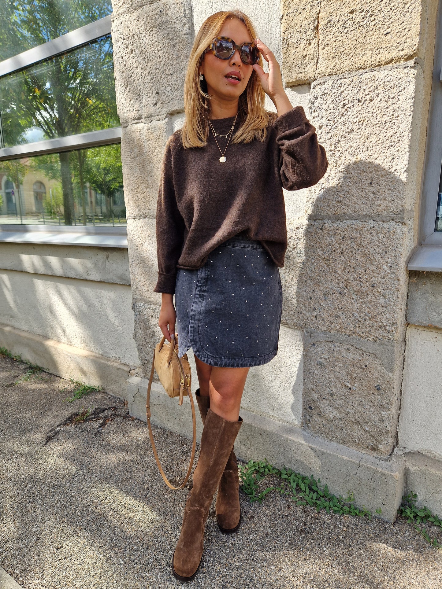 Pull Capucine marron