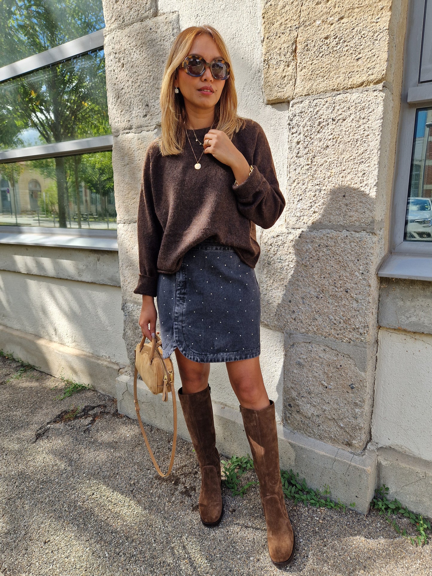 Pull Capucine marron