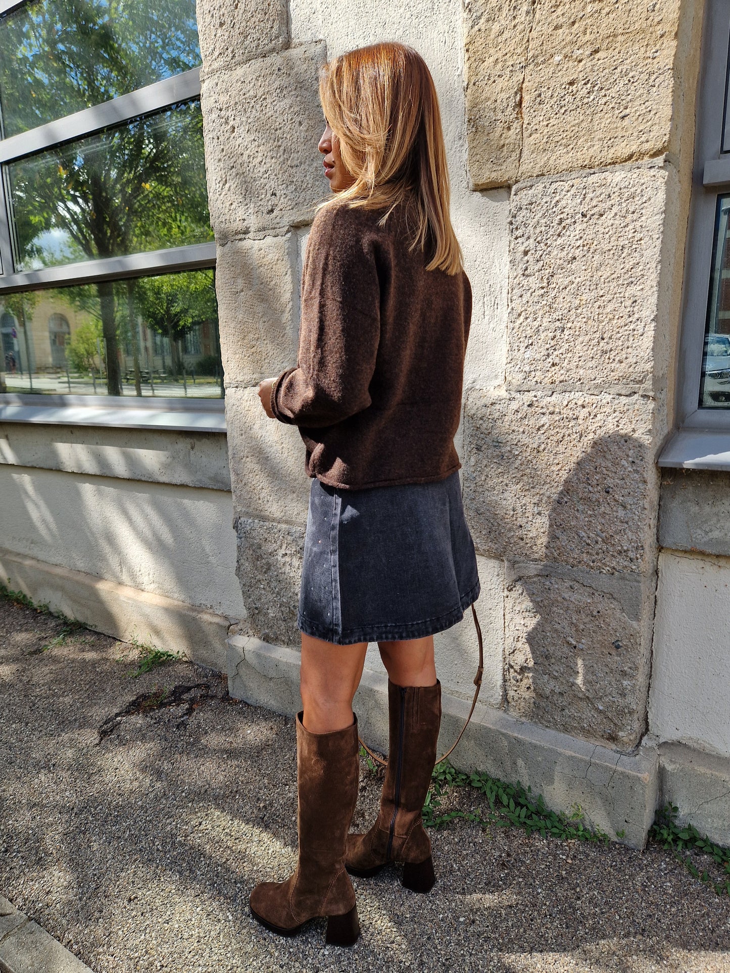 Pull Capucine marron