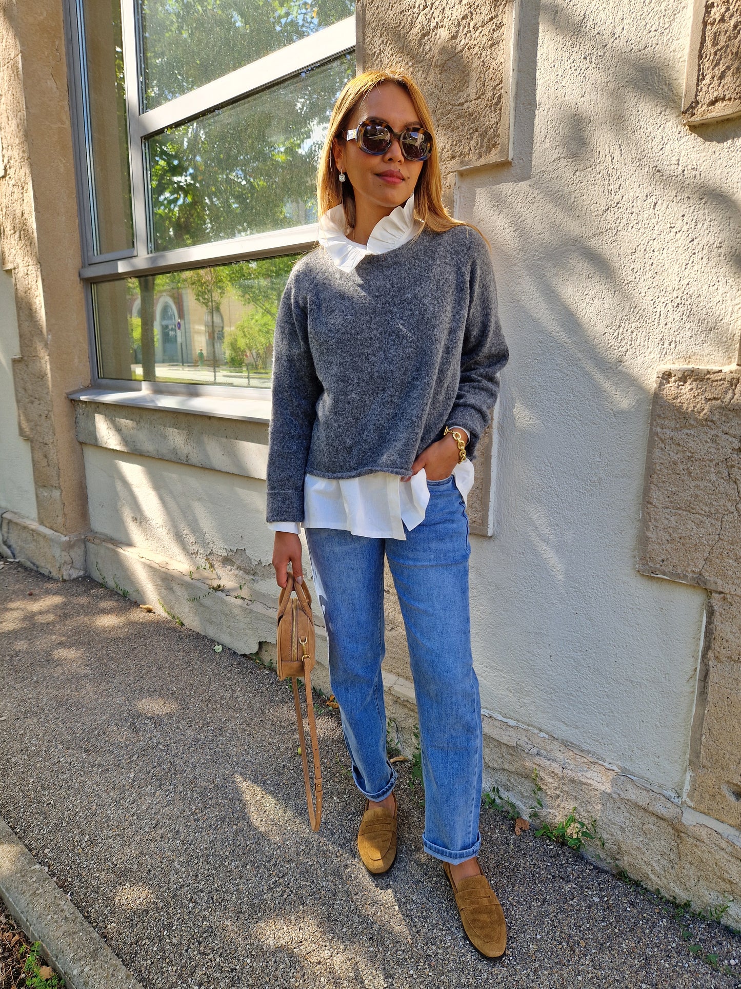 Pull Capucine gris