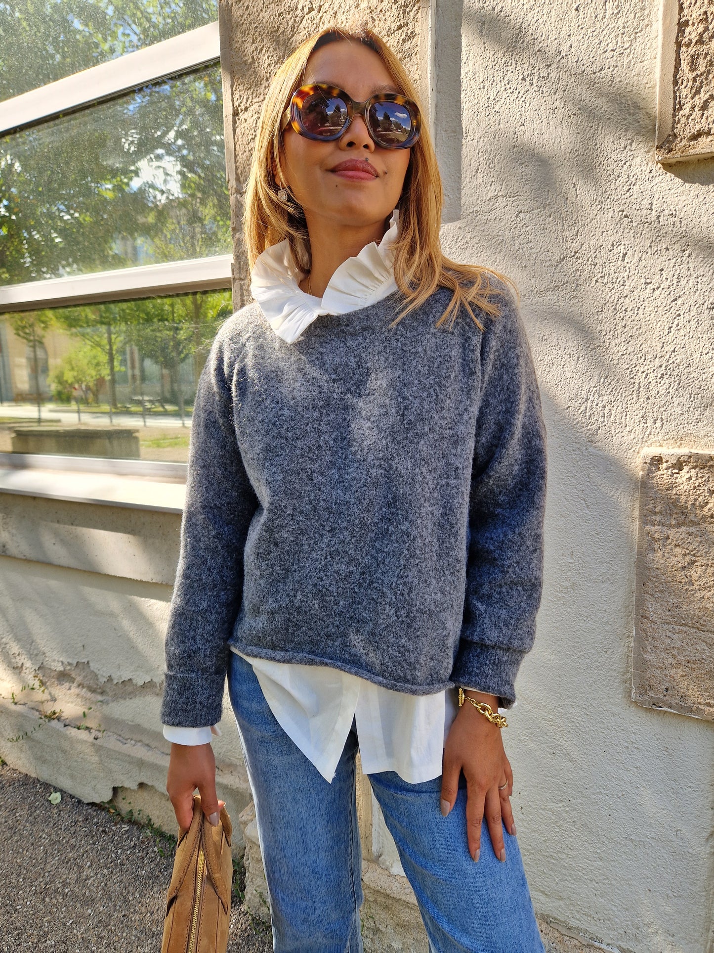 Pull Capucine gris