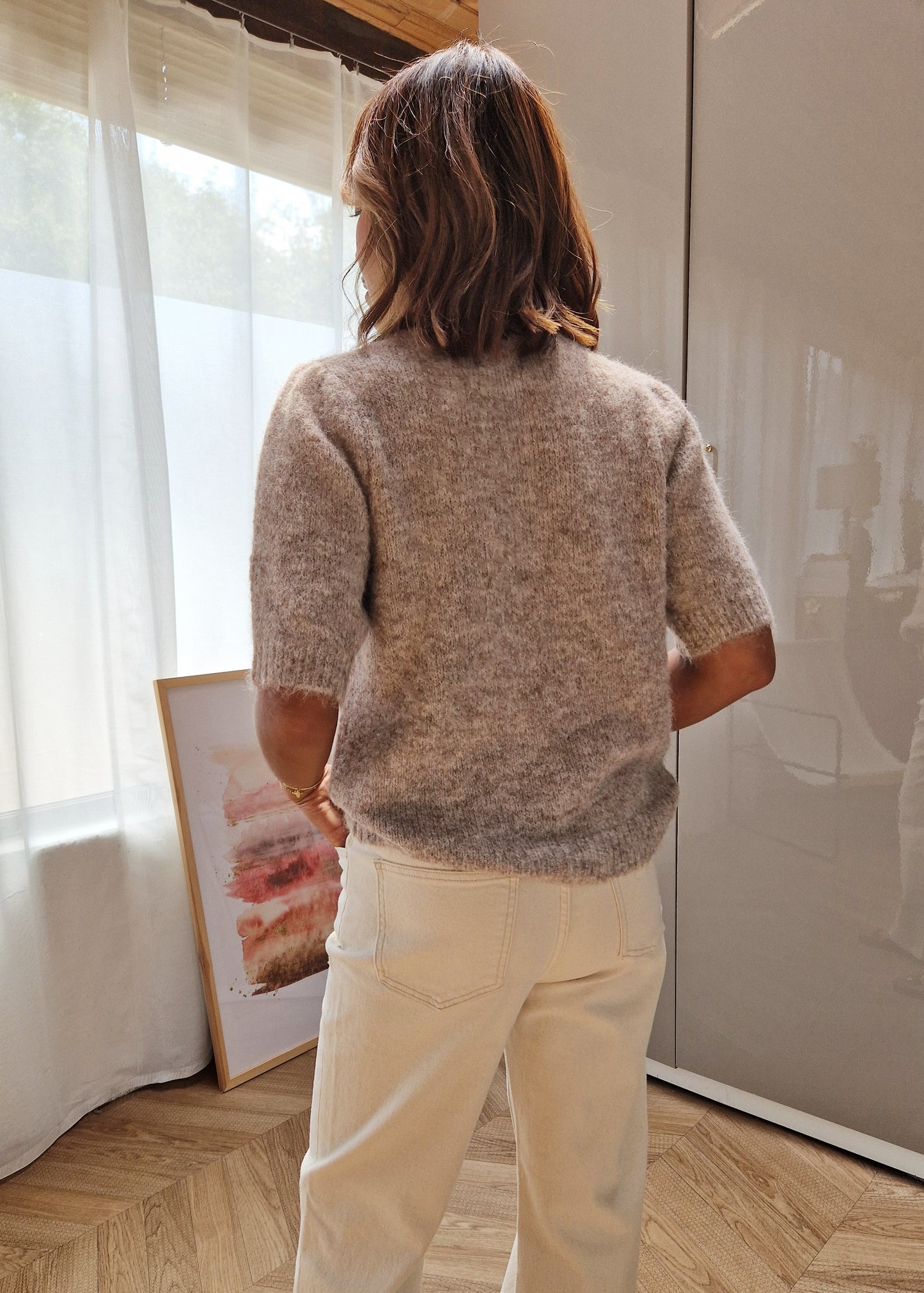 Pull Jessie taupe