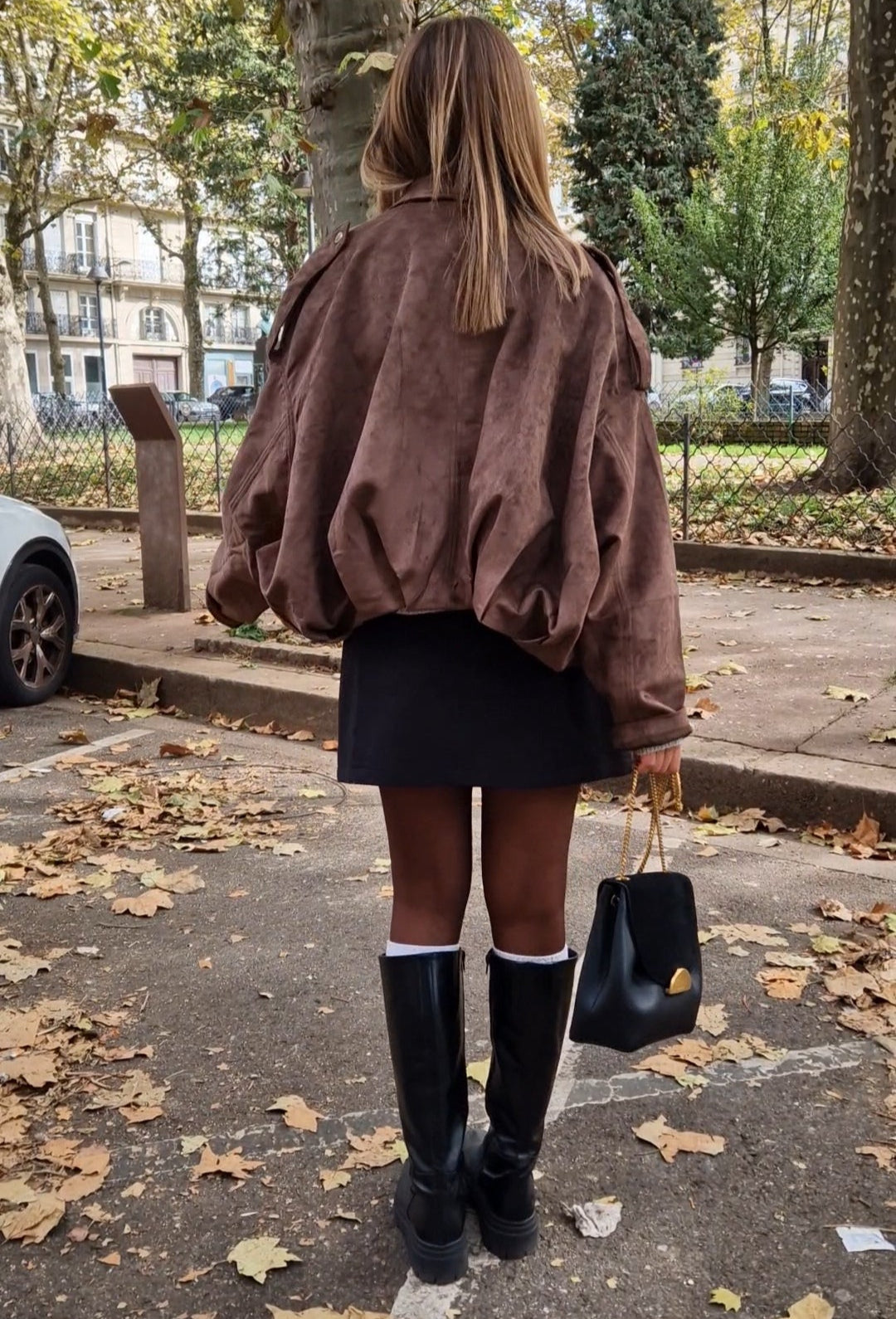 Veste bomber marron