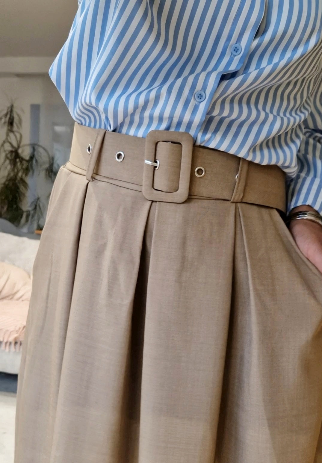 Jupe Lara beige foncé