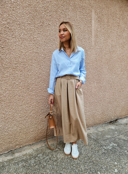 Jupe Lara beige foncé