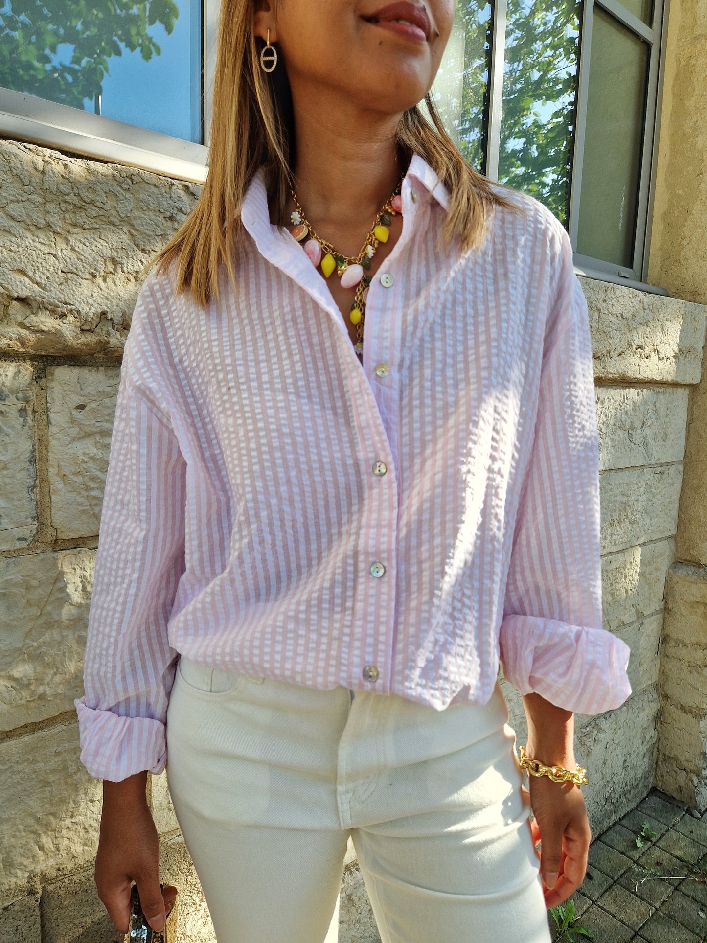 Chemise Cassandre rose