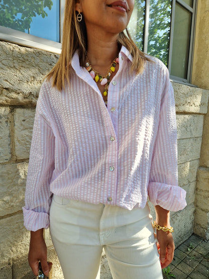 Chemise Cassandre rose