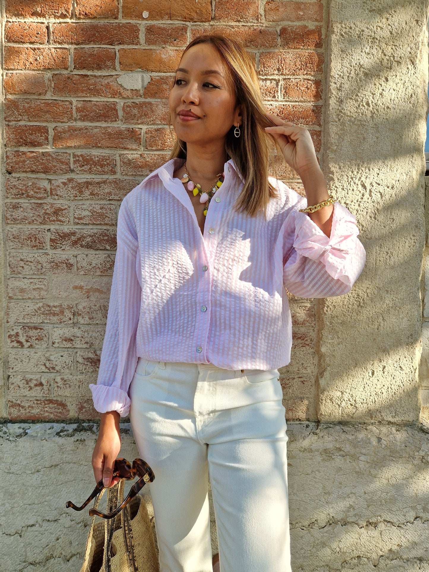 Chemise Cassandre rose