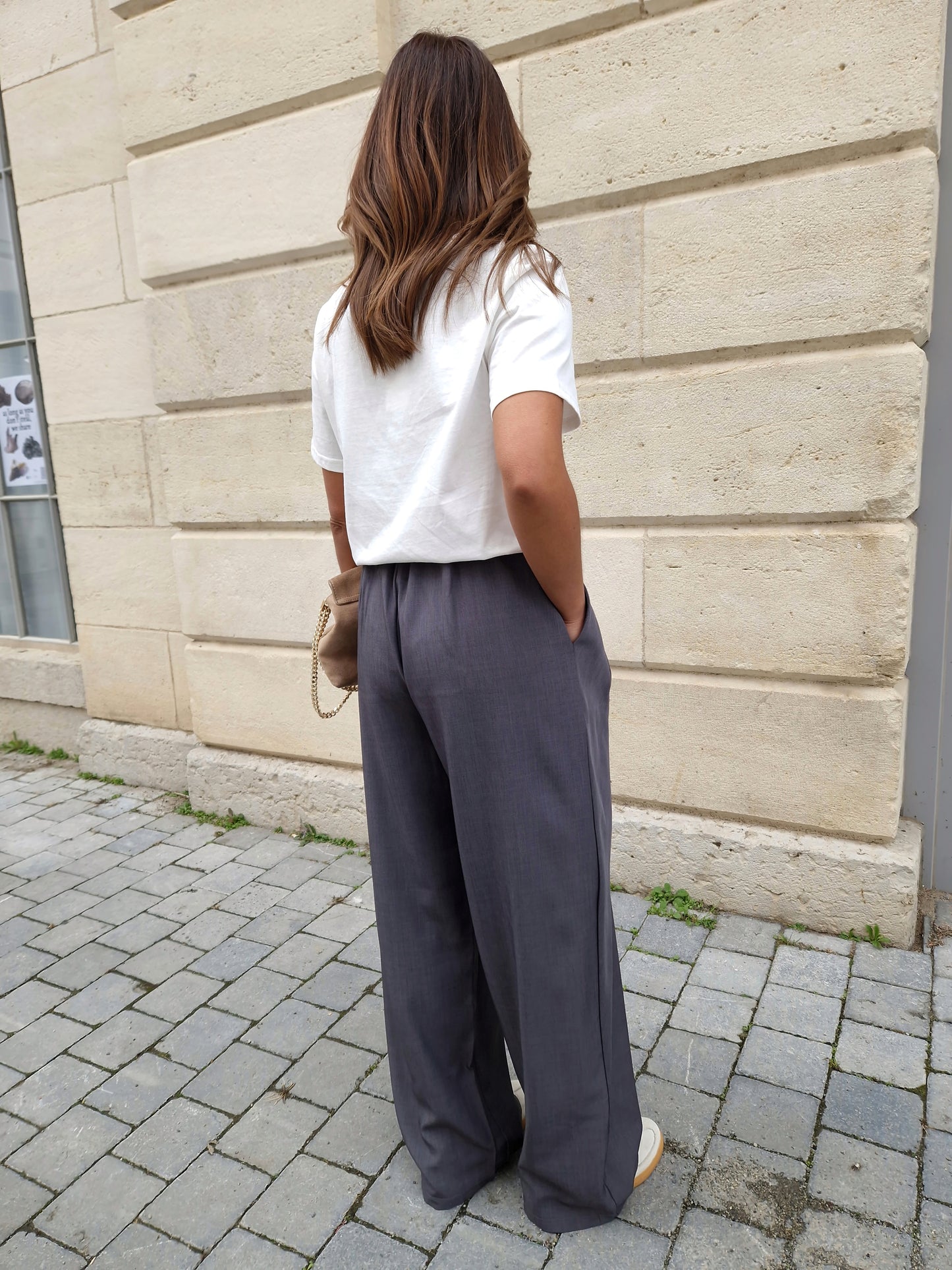 Pantalon Céline Gris