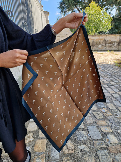 Foulard Eddie marron