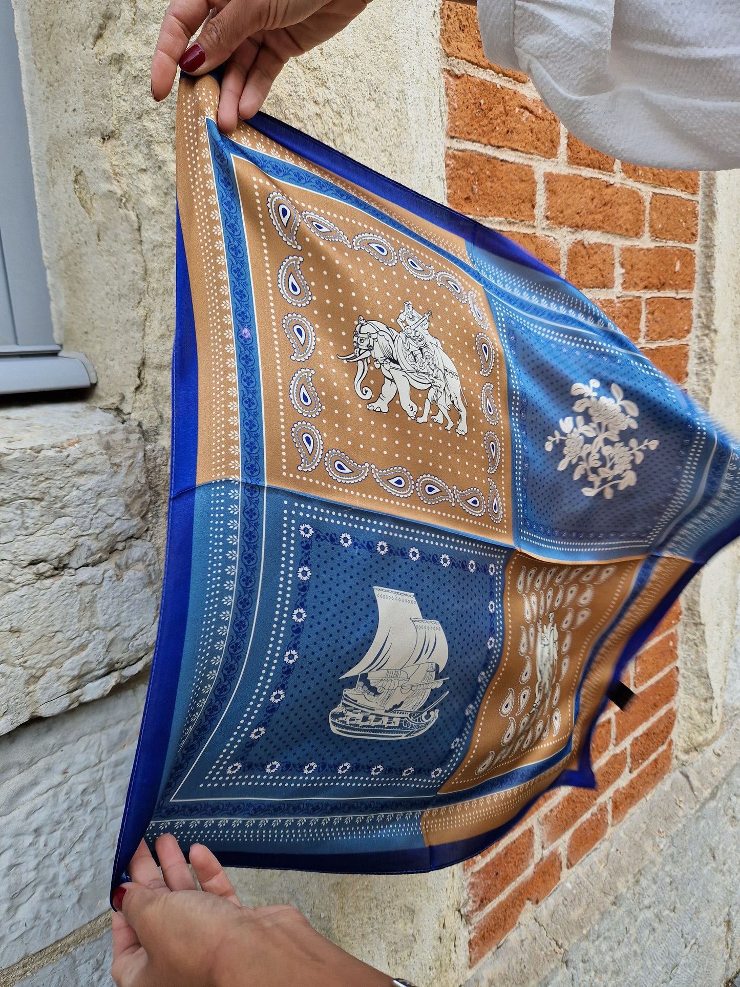 Foulard Eddie bleu