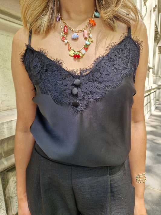 Top débardeur Tamara noir