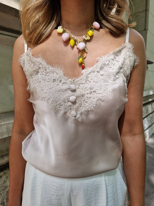 Top débardeur Tamara champagne