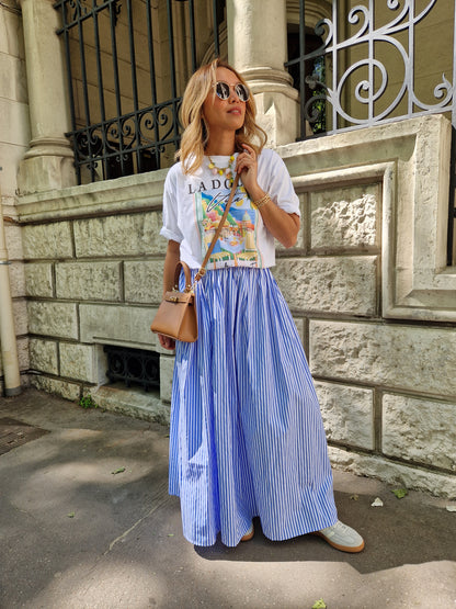 Jupe Belly (Rayée bleue)