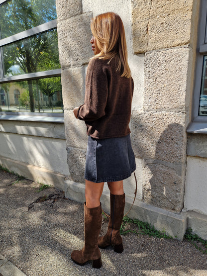 Pull Capucine marron