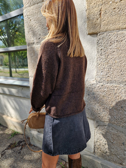 Pull Capucine marron