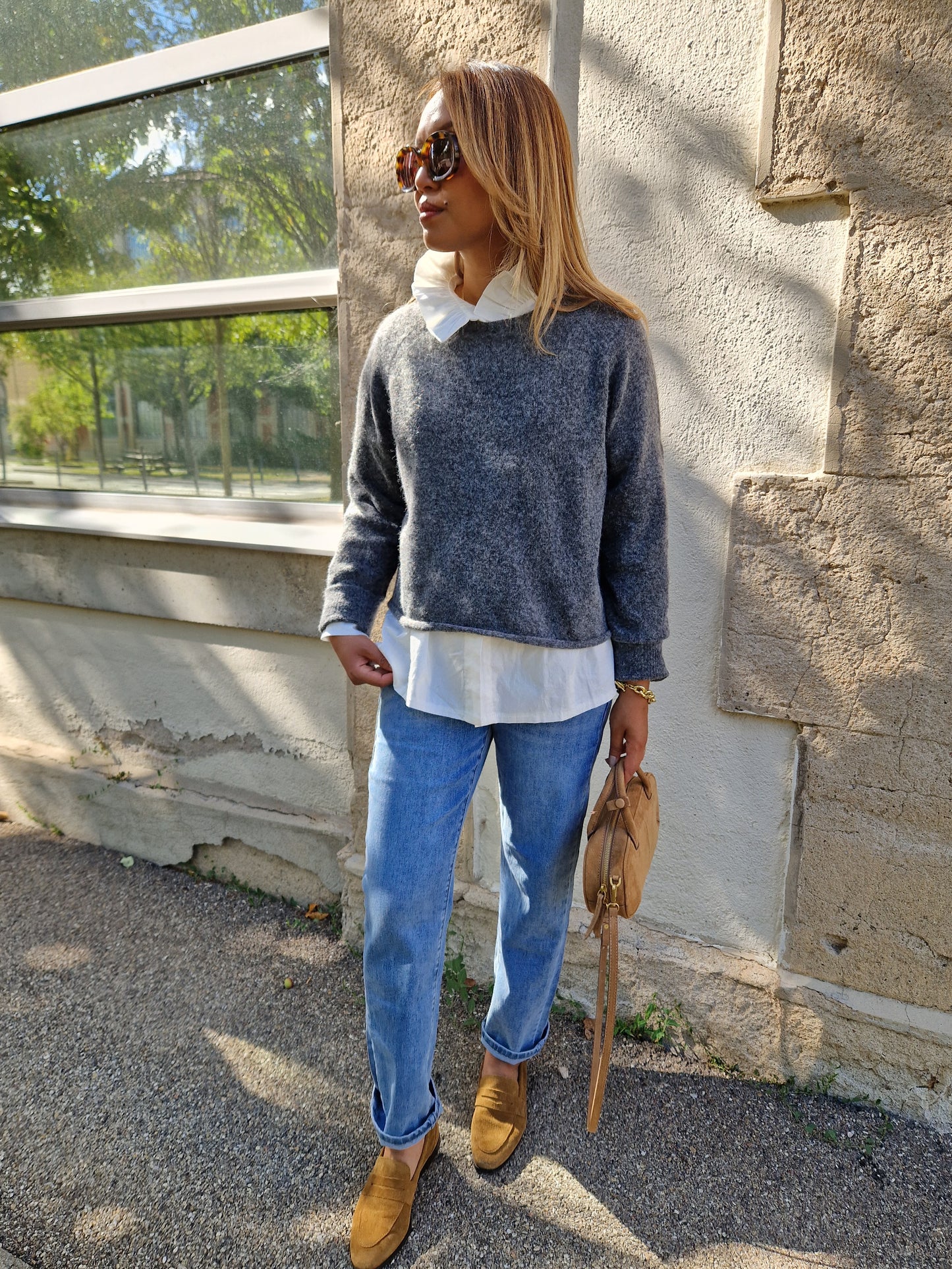Pull Capucine gris