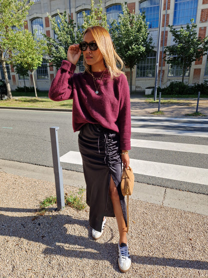 Pull Capucine bordeaux