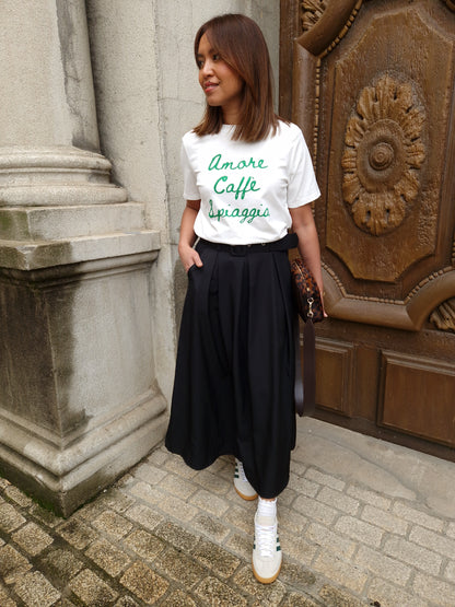 T-shirt Spiaggia vert