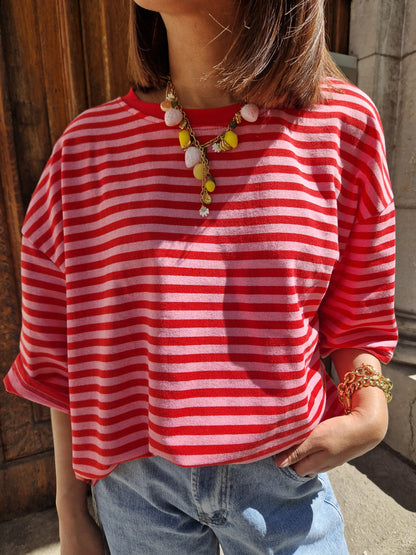 T-shirt Baptiste rouge