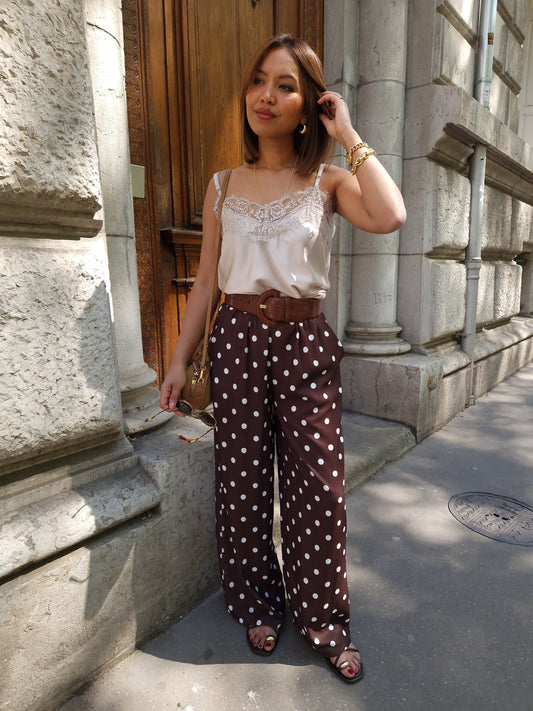 Pantalon Léna marron