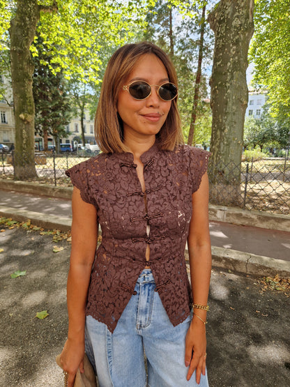 Top Jade marron