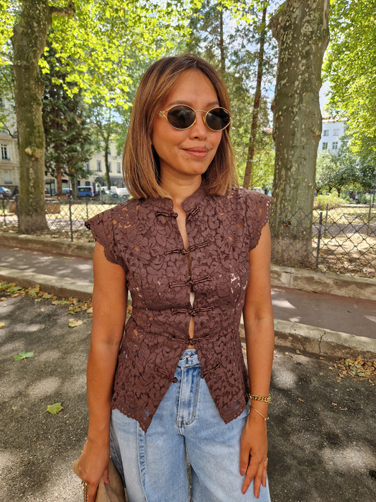 Top Jade marron