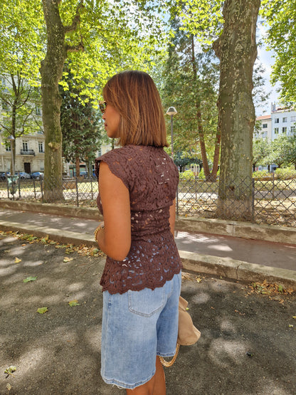 Top Jade marron