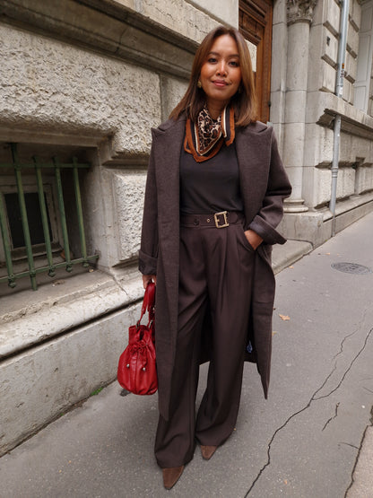 Manteau Eliot Marron