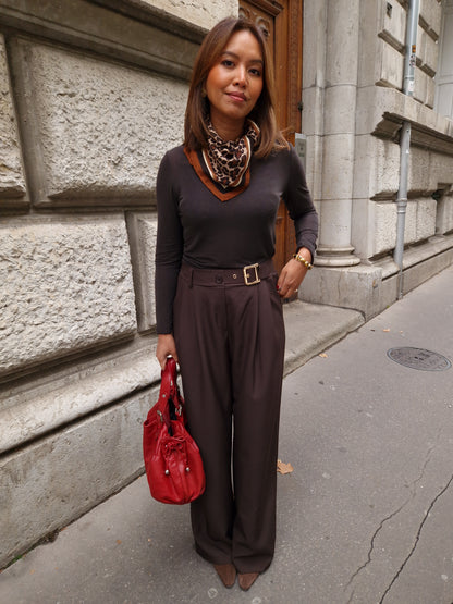 Pantalon Daniela marron