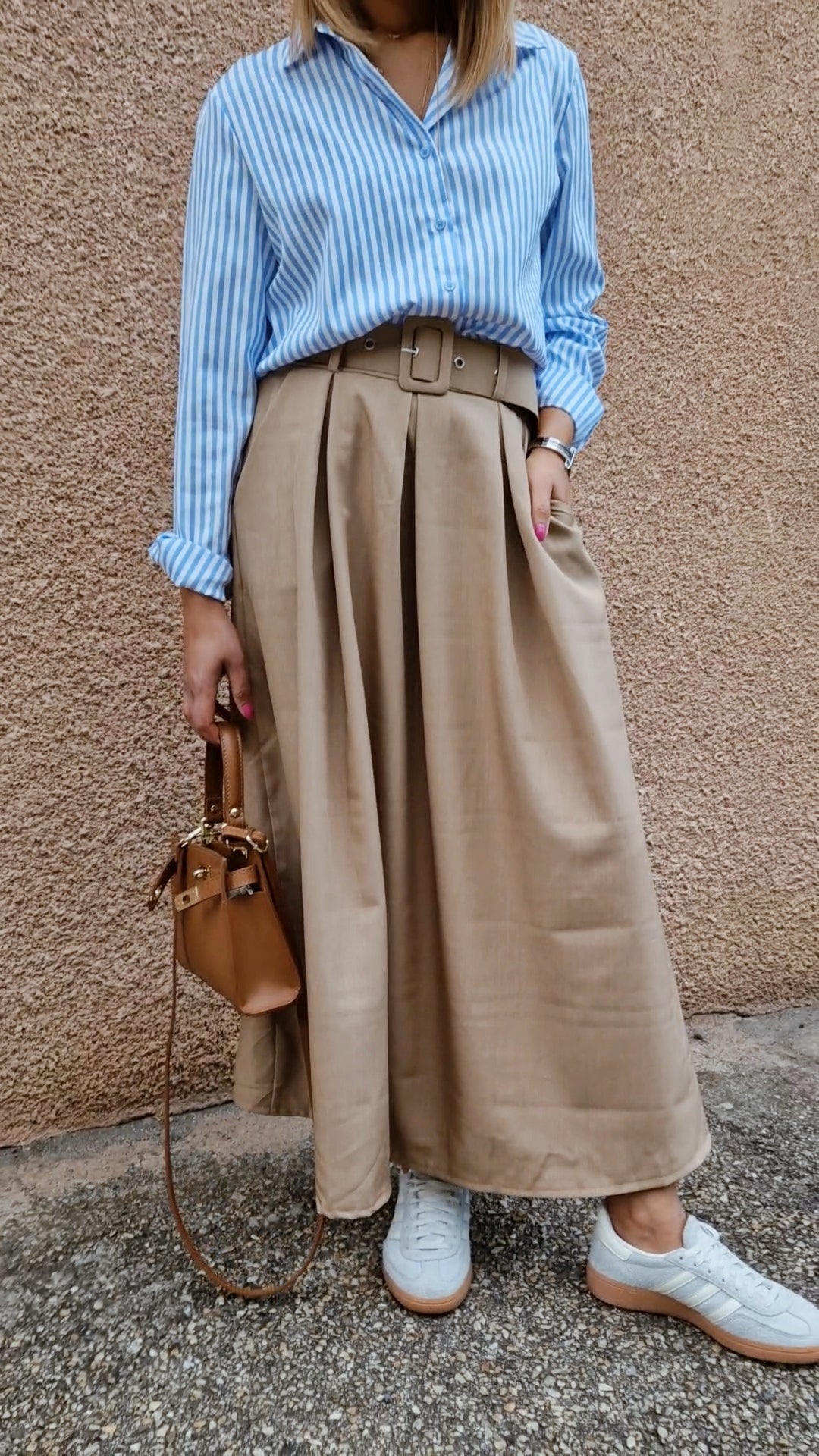 Jupe Lara beige foncé