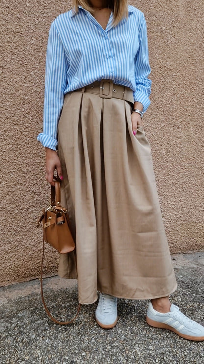Jupe Lara beige foncé